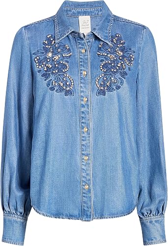 Women's Rhinestone Embellished Juliette Top